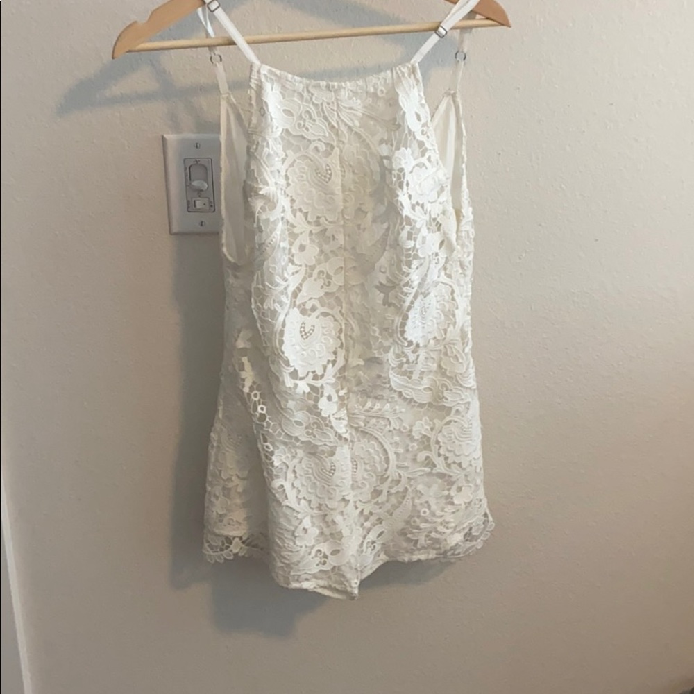 White flora romper